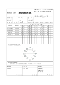 基础沉降观测记录表