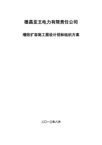 小高桥增效扩容设计投标组织文件(初步修改)