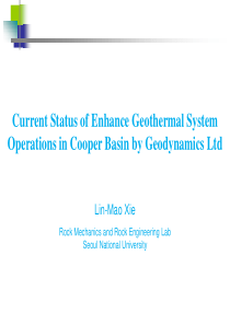 Current Status of Enhance Geothermal System Operat