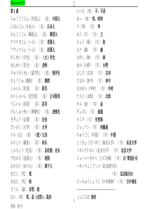 新版标准日本语单词.初级上册