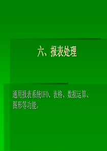 会计电算化课件报表处理