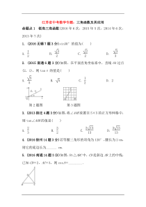 江苏省中考数学专题精讲：三角函数及其应用 (2)