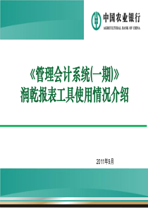 润乾报表工具使用情况介绍