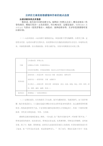 古诗歌评价文章思想感情作者观点态度新建