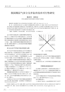 我国煤层气多分支井钻井技术可行性研究