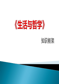 哲学生活一轮复习课件_知识框架(全部) (共18张PPT)