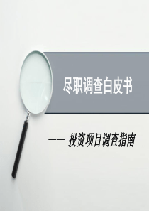 全面尽职调查方法