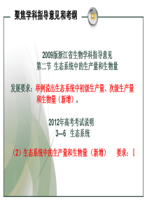 63专题生态系统中的生产量和生物量