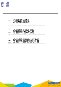 分销系统体系整理介绍