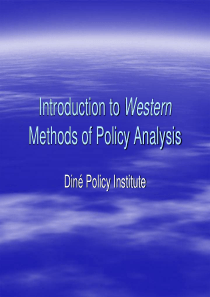 Introduction to Western Methods of Policy Analysis