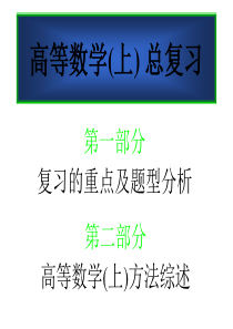 同济版高等数学上册复习资料