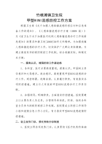 竹根滩镇卫生院甲型H1N1流感防控工作方案