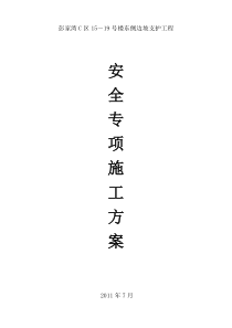 C区 专项方案