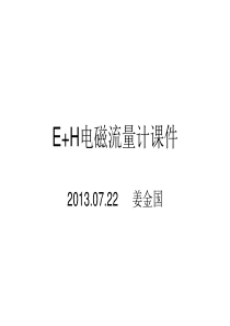 E+H电磁流量计