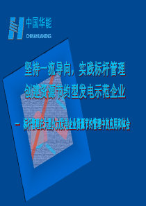 标杆管理在大型火力发电企业资源节约管理中的应用和体会