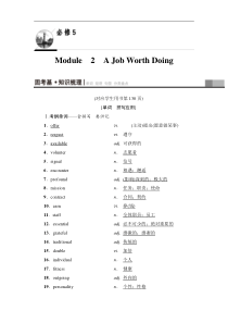 2019版高三英语外研版一轮教师用书：第1部分-必修5-Module-2-A-Job-Worth-D