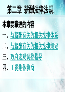 第二章 薪酬管理的相关法律