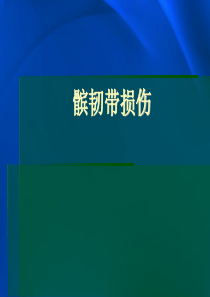 髌韧带损伤