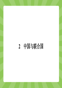 2015高中政治选修3精品课件专题五5.2 中国与联合国.ppt