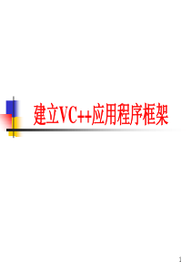 建立VC++应用程序框架