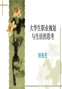 大学生职业规划与生活艺术