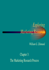 The Marketing Research Process