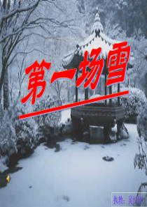 《第一场雪》W