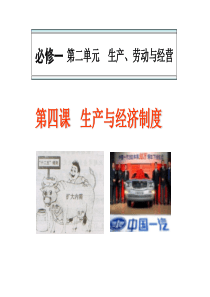 《创新设计》2014届高考总复习政治(新课标)课件(导航+核心考点突破)：1-24生产与经济制度