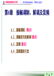 第6章  振幅调制、 解调及混频1