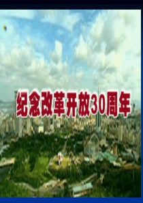 中国改革开放30年成就展解读