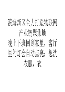 滨海新区全力打造物联网产业链聚集地