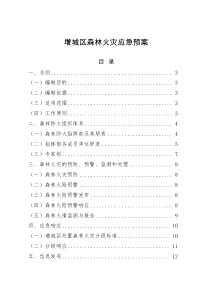 增城区森林火灾应急预案