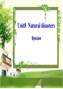 新牛津英语8AUnit 8 Natural disaster 复习课件