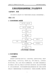 16局支架法现浇连续梁施工作业指导书