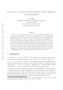 Patterns of i.i.d. Sequences and Their Entropy - P