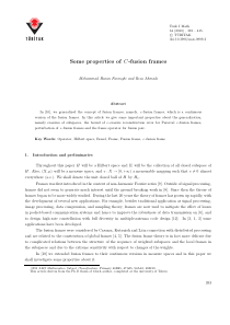 Some properties of C-fusion frames