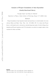 Analysis of Floquet formulation of time-dependent 