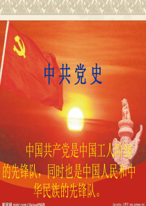 中国共产党的历史课件资料