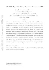 A Model for Hybrid Simulations of Molecular Dynami