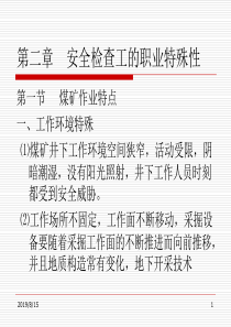 煤矿安全检查工的职业特殊性、煤矿安全监察与事故调查