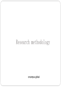 Researchmethodology解读