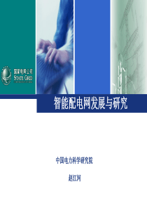 智能配电网发展与研究-中国电力科学研究院 赵江河