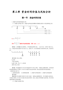 财务成本管理・基础班・第3章资金时间价值与风险分析