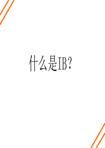 什么是IB？