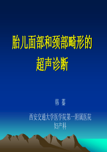 18胎儿面部和颈部畸形的超声诊断(1)