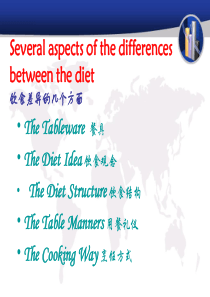88中西饮食差异英文对比