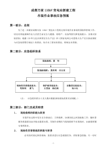 吊装作业事故应急预案