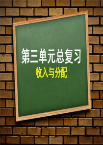 第三单元收入与分配总复习分析