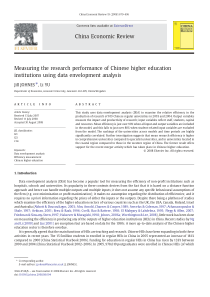 Measuring the research performance of Chinese high