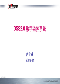 DSS2.0 数字监控系统